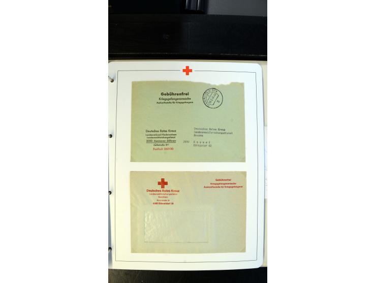 1945/2000 (ca.), umfangreiche Sammlung "Der Suchdienst vom Rotem Kreuz" mit einigen hundert Briefen und Karten inkl. KGF-Vord