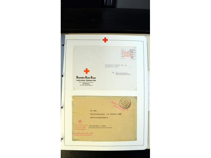 1945/2000 (ca.), umfangreiche Sammlung "Der Suchdienst vom Rotem Kreuz" mit einigen hundert Briefen und Karten inkl. KGF-Vord