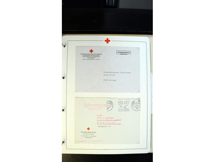 1945/2000 (ca.), umfangreiche Sammlung "Der Suchdienst vom Rotem Kreuz" mit einigen hundert Briefen und Karten inkl. KGF-Vord