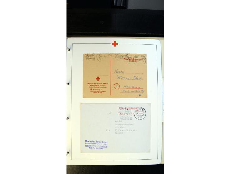 1945/2000 (ca.), umfangreiche Sammlung "Der Suchdienst vom Rotem Kreuz" mit einigen hundert Briefen und Karten inkl. KGF-Vord