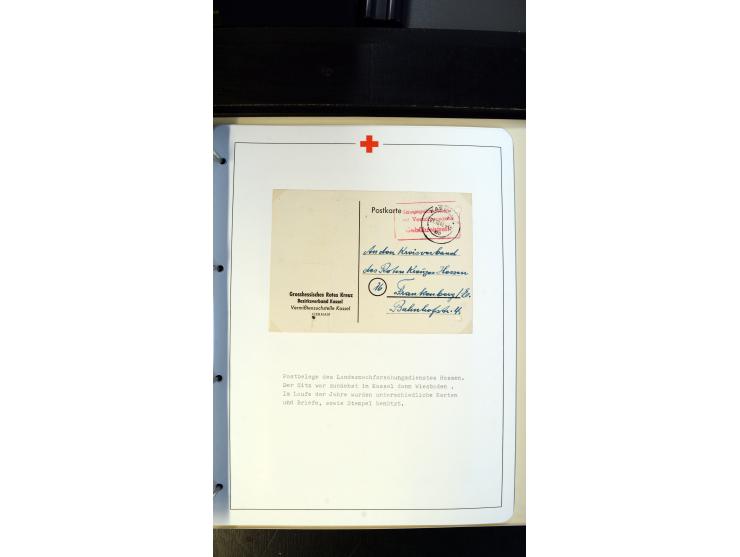 1945/2000 (ca.), umfangreiche Sammlung "Der Suchdienst vom Rotem Kreuz" mit einigen hundert Briefen und Karten inkl. KGF-Vord