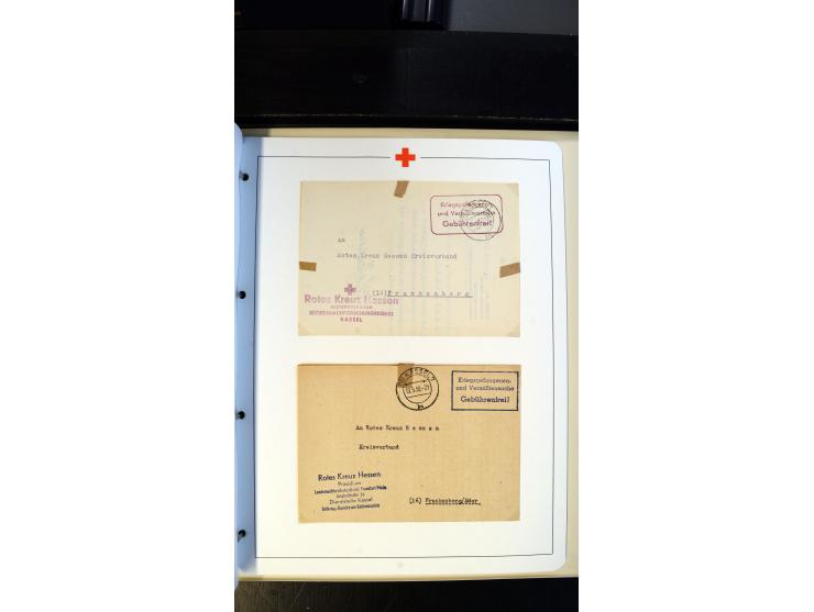 1945/2000 (ca.), umfangreiche Sammlung "Der Suchdienst vom Rotem Kreuz" mit einigen hundert Briefen und Karten inkl. KGF-Vord