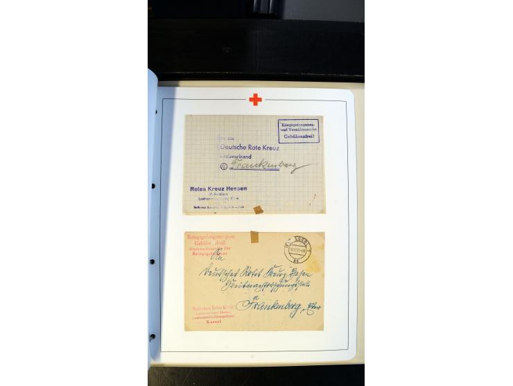 1945/2000 (ca.), umfangreiche Sammlung "Der Suchdienst vom Rotem Kreuz" mit einigen hundert Briefen und Karten inkl. KGF-Vord