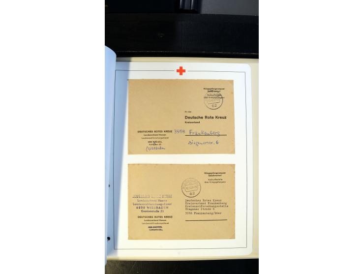1945/2000 (ca.), umfangreiche Sammlung "Der Suchdienst vom Rotem Kreuz" mit einigen hundert Briefen und Karten inkl. KGF-Vord