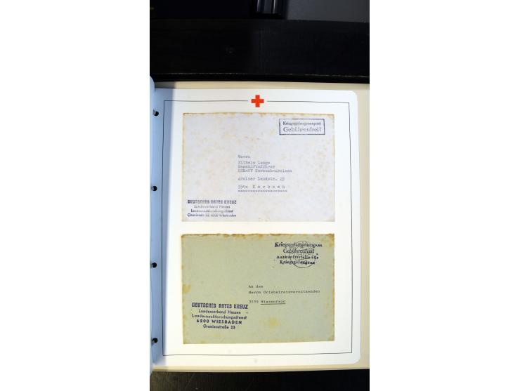 1945/2000 (ca.), umfangreiche Sammlung "Der Suchdienst vom Rotem Kreuz" mit einigen hundert Briefen und Karten inkl. KGF-Vord