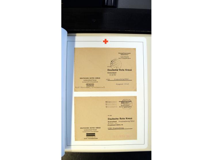 1945/2000 (ca.), umfangreiche Sammlung "Der Suchdienst vom Rotem Kreuz" mit einigen hundert Briefen und Karten inkl. KGF-Vord