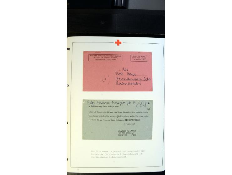 1945/2000 (ca.), umfangreiche Sammlung "Der Suchdienst vom Rotem Kreuz" mit einigen hundert Briefen und Karten inkl. KGF-Vord