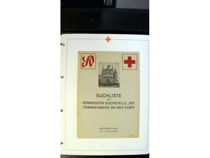 1945/2000 (ca.), umfangreiche Sammlung "Der Suchdienst vom Rotem Kreuz" mit einigen hundert Briefen und Karten inkl. KGF-Vord
