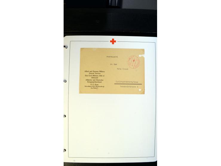 1945/2000 (ca.), umfangreiche Sammlung "Der Suchdienst vom Rotem Kreuz" mit einigen hundert Briefen und Karten inkl. KGF-Vord