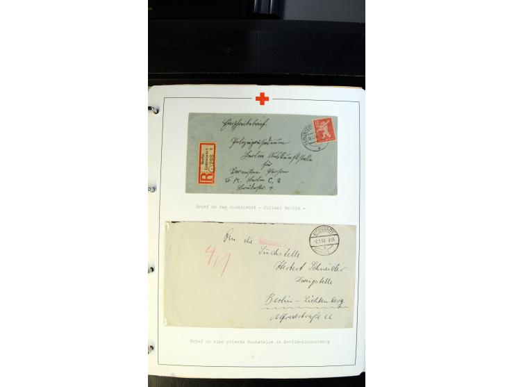 1945/2000 (ca.), umfangreiche Sammlung "Der Suchdienst vom Rotem Kreuz" mit einigen hundert Briefen und Karten inkl. KGF-Vord