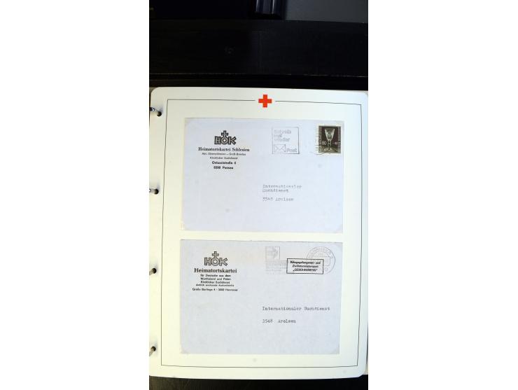 1945/2000 (ca.), umfangreiche Sammlung "Der Suchdienst vom Rotem Kreuz" mit einigen hundert Briefen und Karten inkl. KGF-Vord