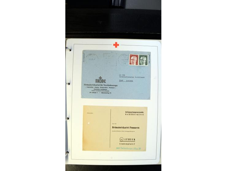 1945/2000 (ca.), umfangreiche Sammlung "Der Suchdienst vom Rotem Kreuz" mit einigen hundert Briefen und Karten inkl. KGF-Vord