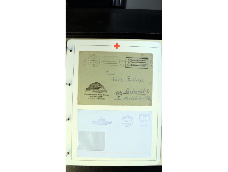 1945/2000 (ca.), umfangreiche Sammlung "Der Suchdienst vom Rotem Kreuz" mit einigen hundert Briefen und Karten inkl. KGF-Vord