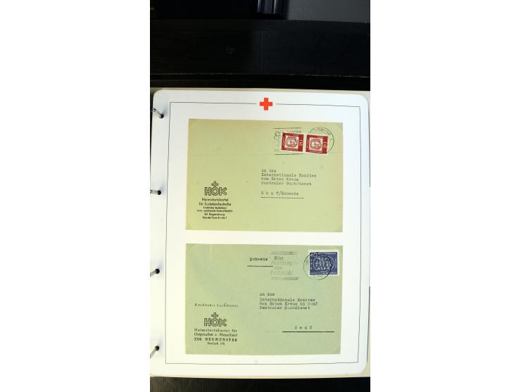 1945/2000 (ca.), umfangreiche Sammlung "Der Suchdienst vom Rotem Kreuz" mit einigen hundert Briefen und Karten inkl. KGF-Vord