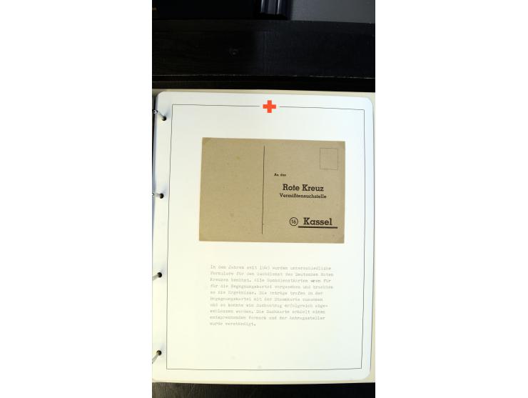 1945/2000 (ca.), umfangreiche Sammlung "Der Suchdienst vom Rotem Kreuz" mit einigen hundert Briefen und Karten inkl. KGF-Vord