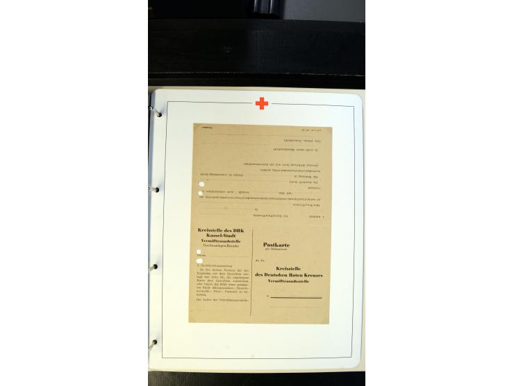 1945/2000 (ca.), umfangreiche Sammlung "Der Suchdienst vom Rotem Kreuz" mit einigen hundert Briefen und Karten inkl. KGF-Vord