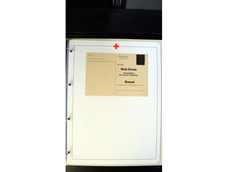 1945/2000 (ca.), umfangreiche Sammlung "Der Suchdienst vom Rotem Kreuz" mit einigen hundert Briefen und Karten inkl. KGF-Vord