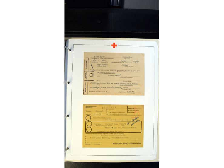 1945/2000 (ca.), umfangreiche Sammlung "Der Suchdienst vom Rotem Kreuz" mit einigen hundert Briefen und Karten inkl. KGF-Vord