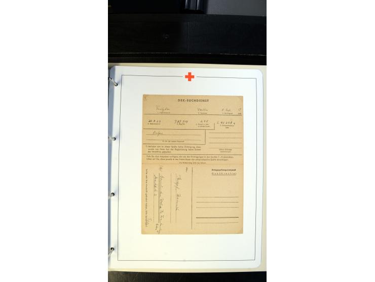 1945/2000 (ca.), umfangreiche Sammlung "Der Suchdienst vom Rotem Kreuz" mit einigen hundert Briefen und Karten inkl. KGF-Vord