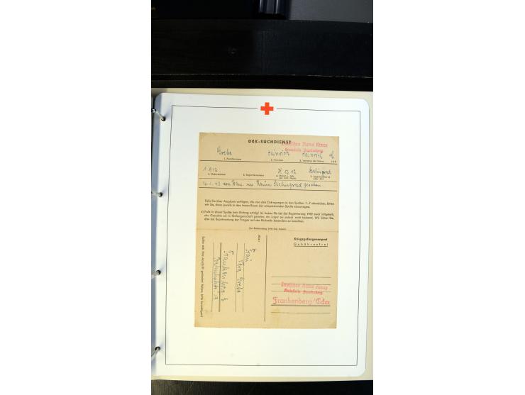 1945/2000 (ca.), umfangreiche Sammlung "Der Suchdienst vom Rotem Kreuz" mit einigen hundert Briefen und Karten inkl. KGF-Vord