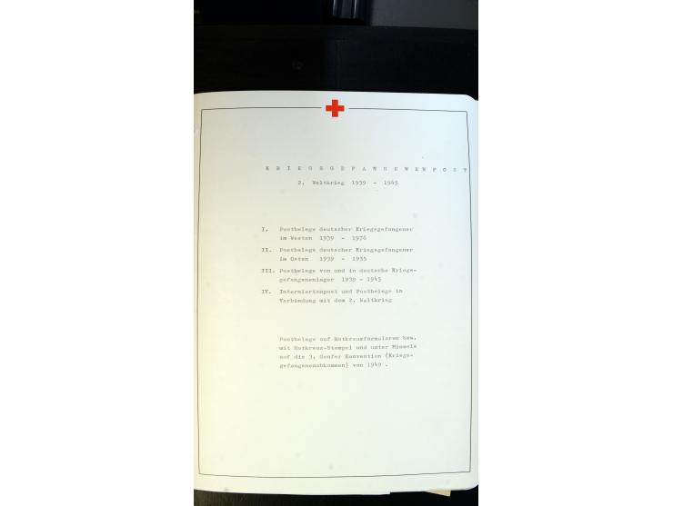 1945/2000 (ca.), umfangreiche Sammlung "Der Suchdienst vom Rotem Kreuz" mit einigen hundert Briefen und Karten inkl. KGF-Vord