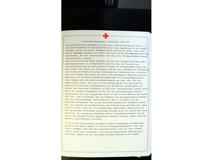 1945/2000 (ca.), umfangreiche Sammlung "Der Suchdienst vom Rotem Kreuz" mit einigen hundert Briefen und Karten inkl. KGF-Vord