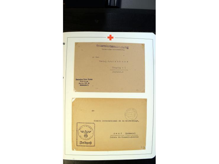 1945/2000 (ca.), umfangreiche Sammlung "Der Suchdienst vom Rotem Kreuz" mit einigen hundert Briefen und Karten inkl. KGF-Vord