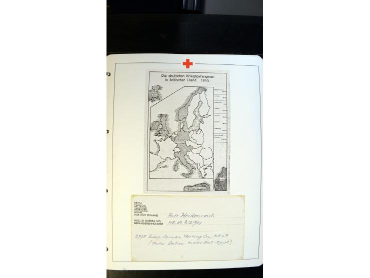 1945/2000 (ca.), umfangreiche Sammlung "Der Suchdienst vom Rotem Kreuz" mit einigen hundert Briefen und Karten inkl. KGF-Vord