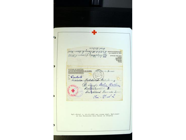 1945/2000 (ca.), umfangreiche Sammlung "Der Suchdienst vom Rotem Kreuz" mit einigen hundert Briefen und Karten inkl. KGF-Vord