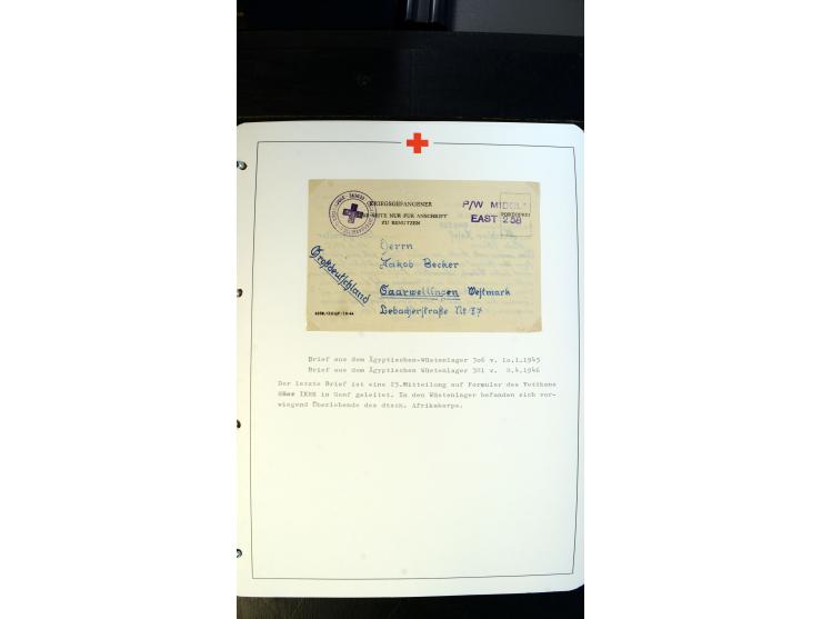 1945/2000 (ca.), umfangreiche Sammlung "Der Suchdienst vom Rotem Kreuz" mit einigen hundert Briefen und Karten inkl. KGF-Vord