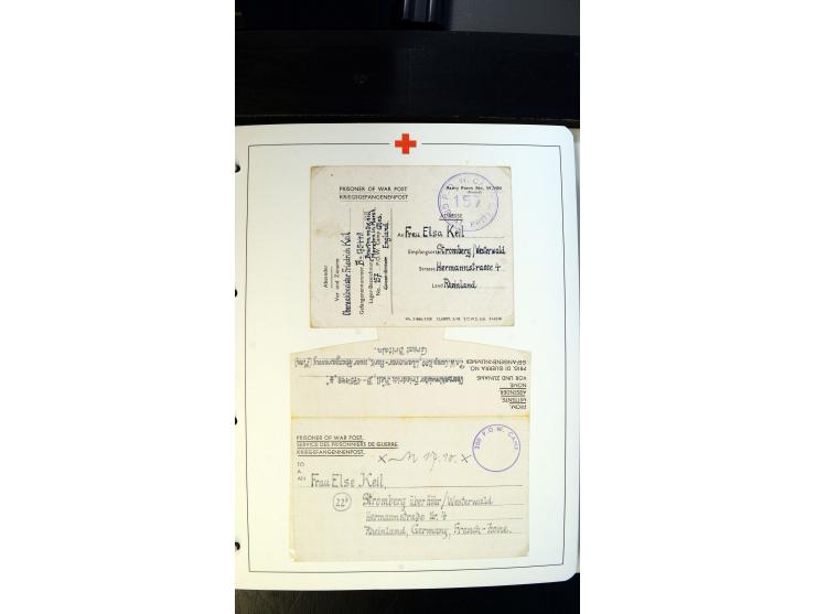 1945/2000 (ca.), umfangreiche Sammlung "Der Suchdienst vom Rotem Kreuz" mit einigen hundert Briefen und Karten inkl. KGF-Vord