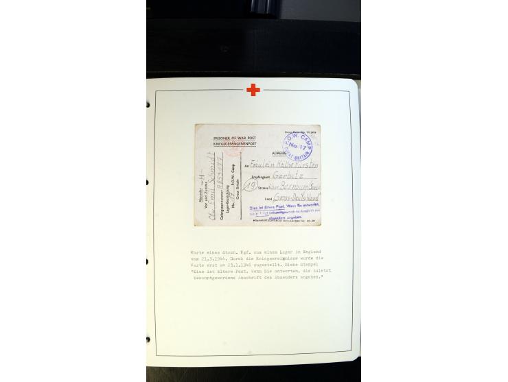 1945/2000 (ca.), umfangreiche Sammlung "Der Suchdienst vom Rotem Kreuz" mit einigen hundert Briefen und Karten inkl. KGF-Vord
