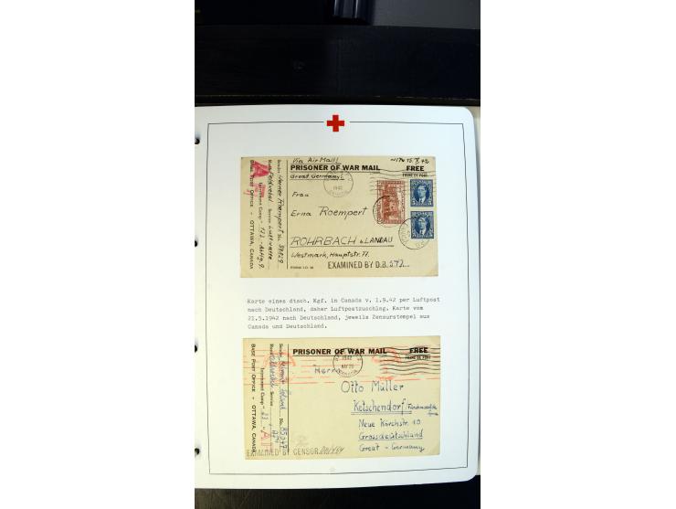 1945/2000 (ca.), umfangreiche Sammlung "Der Suchdienst vom Rotem Kreuz" mit einigen hundert Briefen und Karten inkl. KGF-Vord