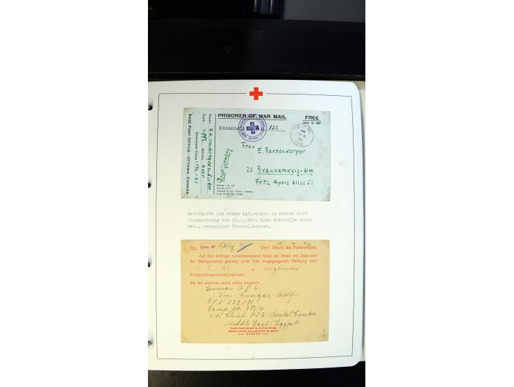1945/2000 (ca.), umfangreiche Sammlung "Der Suchdienst vom Rotem Kreuz" mit einigen hundert Briefen und Karten inkl. KGF-Vord