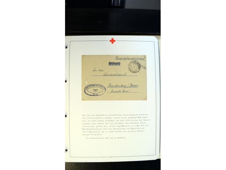 1945/2000 (ca.), umfangreiche Sammlung "Der Suchdienst vom Rotem Kreuz" mit einigen hundert Briefen und Karten inkl. KGF-Vord
