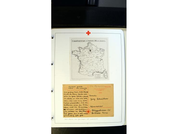 1945/2000 (ca.), umfangreiche Sammlung "Der Suchdienst vom Rotem Kreuz" mit einigen hundert Briefen und Karten inkl. KGF-Vord