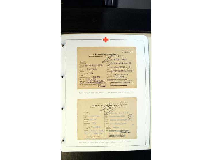 1945/2000 (ca.), umfangreiche Sammlung "Der Suchdienst vom Rotem Kreuz" mit einigen hundert Briefen und Karten inkl. KGF-Vord