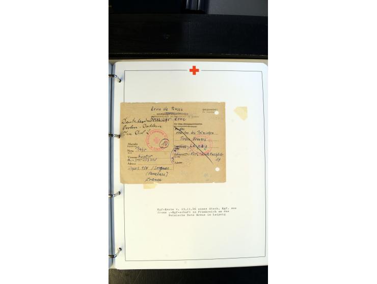 1945/2000 (ca.), umfangreiche Sammlung "Der Suchdienst vom Rotem Kreuz" mit einigen hundert Briefen und Karten inkl. KGF-Vord