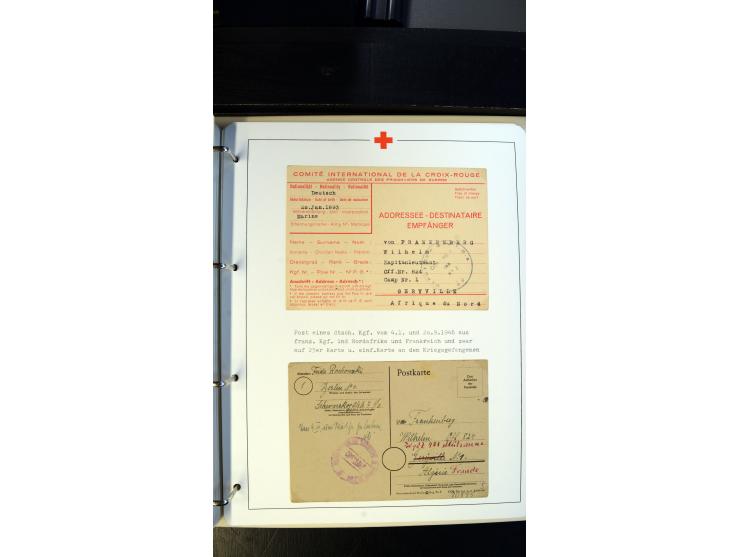 1945/2000 (ca.), umfangreiche Sammlung "Der Suchdienst vom Rotem Kreuz" mit einigen hundert Briefen und Karten inkl. KGF-Vord