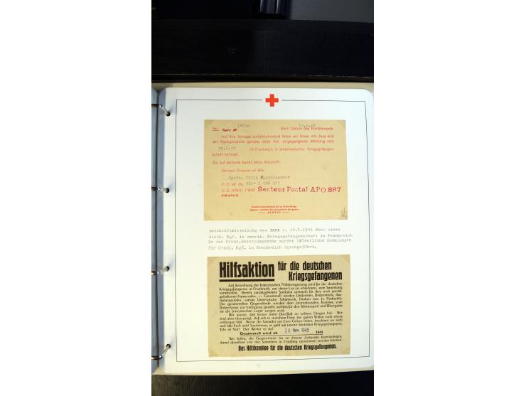 1945/2000 (ca.), umfangreiche Sammlung "Der Suchdienst vom Rotem Kreuz" mit einigen hundert Briefen und Karten inkl. KGF-Vord