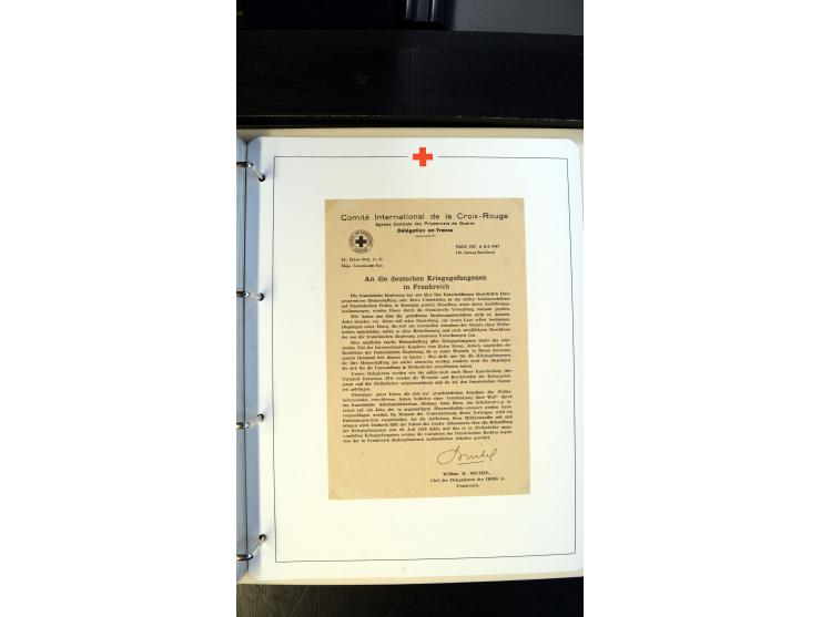 1945/2000 (ca.), umfangreiche Sammlung "Der Suchdienst vom Rotem Kreuz" mit einigen hundert Briefen und Karten inkl. KGF-Vord