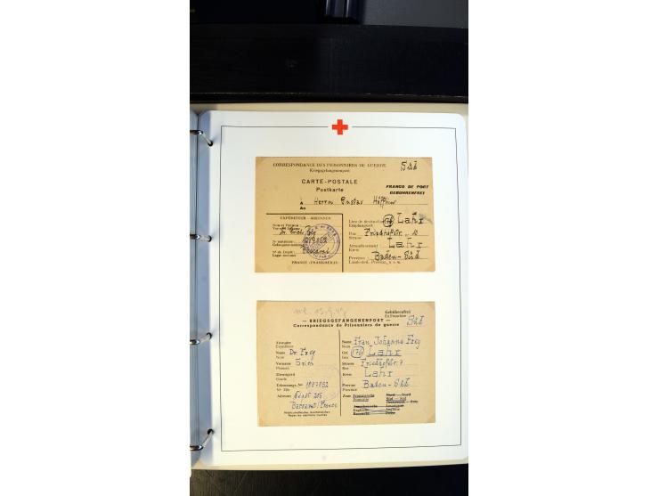 1945/2000 (ca.), umfangreiche Sammlung "Der Suchdienst vom Rotem Kreuz" mit einigen hundert Briefen und Karten inkl. KGF-Vord
