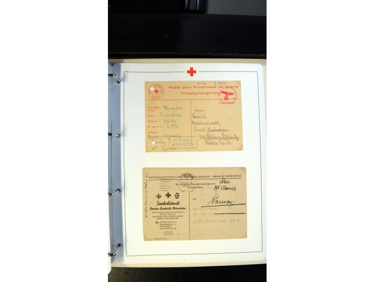 1945/2000 (ca.), umfangreiche Sammlung "Der Suchdienst vom Rotem Kreuz" mit einigen hundert Briefen und Karten inkl. KGF-Vord