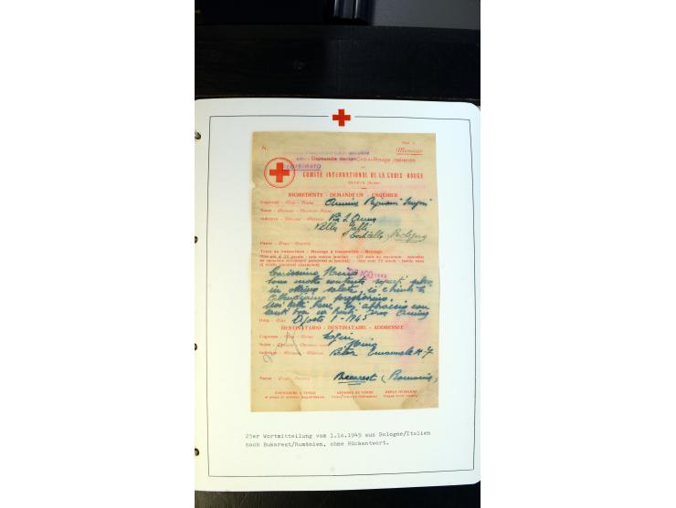 1945/2000 (ca.), umfangreiche Sammlung "Der Suchdienst vom Rotem Kreuz" mit einigen hundert Briefen und Karten inkl. KGF-Vord