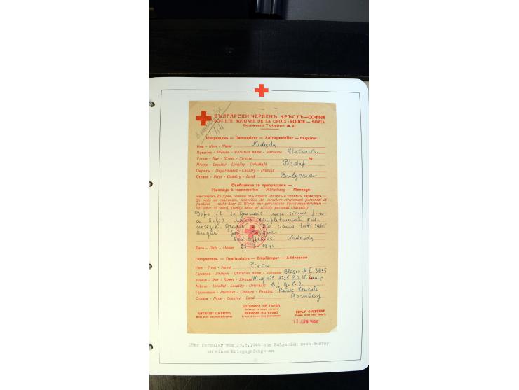 1945/2000 (ca.), umfangreiche Sammlung "Der Suchdienst vom Rotem Kreuz" mit einigen hundert Briefen und Karten inkl. KGF-Vord