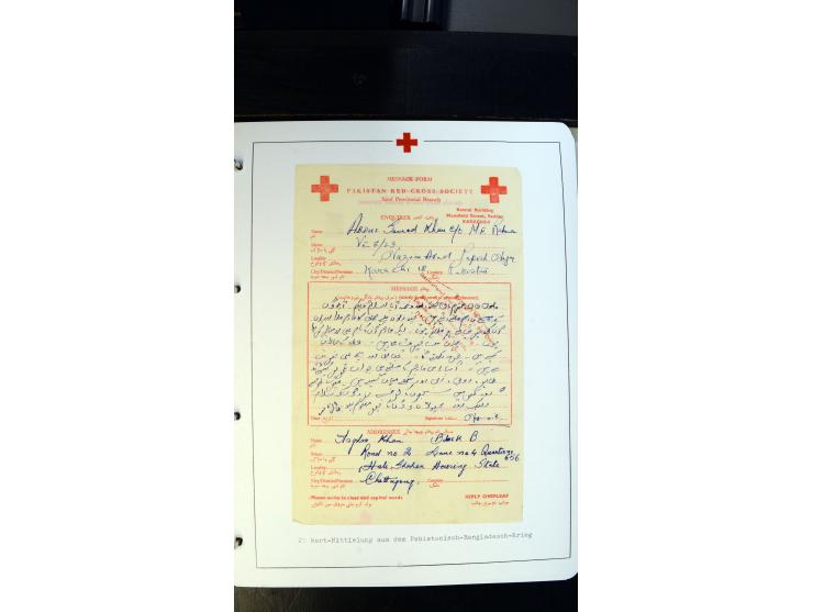 1945/2000 (ca.), umfangreiche Sammlung "Der Suchdienst vom Rotem Kreuz" mit einigen hundert Briefen und Karten inkl. KGF-Vord