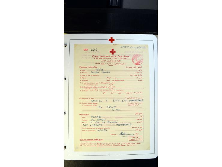 1945/2000 (ca.), umfangreiche Sammlung "Der Suchdienst vom Rotem Kreuz" mit einigen hundert Briefen und Karten inkl. KGF-Vord