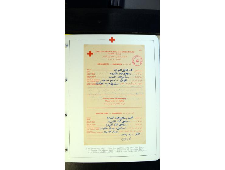 1945/2000 (ca.), umfangreiche Sammlung "Der Suchdienst vom Rotem Kreuz" mit einigen hundert Briefen und Karten inkl. KGF-Vord