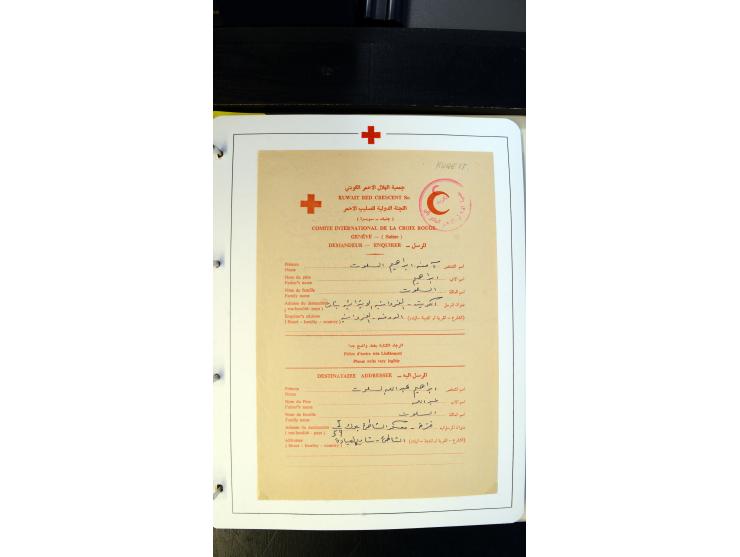 1945/2000 (ca.), umfangreiche Sammlung "Der Suchdienst vom Rotem Kreuz" mit einigen hundert Briefen und Karten inkl. KGF-Vord