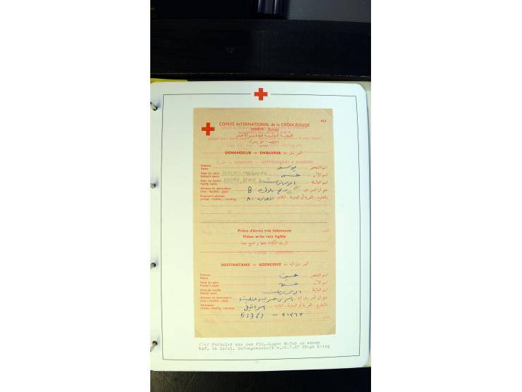 1945/2000 (ca.), umfangreiche Sammlung "Der Suchdienst vom Rotem Kreuz" mit einigen hundert Briefen und Karten inkl. KGF-Vord